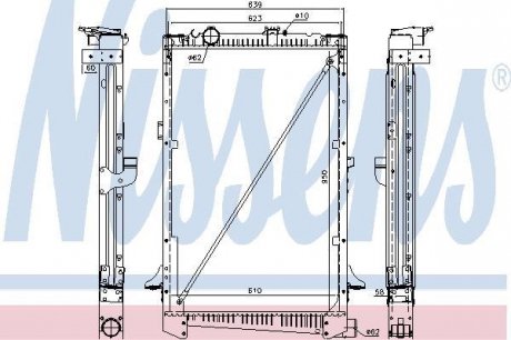 Радиатор системы охлаждения NISSENS 61442A