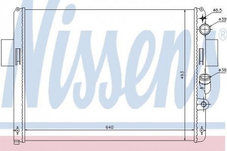 Радіатор охолоджування NISSENS 61972