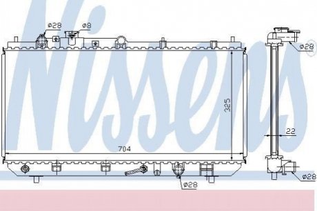 Радіатор NIS NISSENS 624041