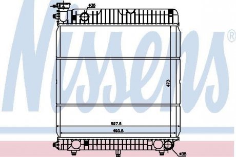 Радіатор MB 207 D(77-)2.4 D(+)[OE 601 500 51 03] NISSENS 62635