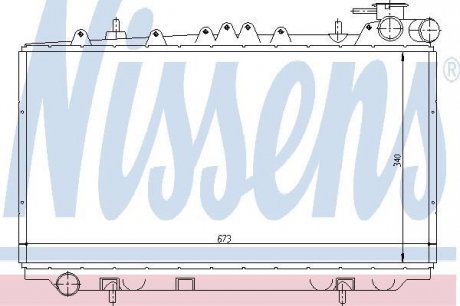 Радиатор NS PRIMERA P10(90-)2.0 D[OE 21410-72J20] NISSENS 62940