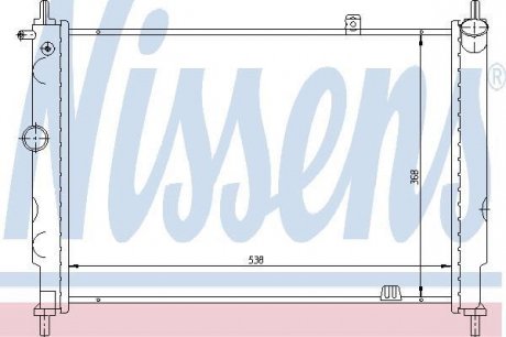 Радіатор OP ASTRA F(91-)1.4 i 16V(+)[OE 1300 108] NISSENS 63059