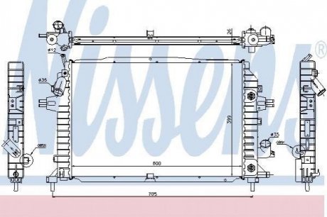 Радіатор охолоджування NISSENS 63115A (фото 1)