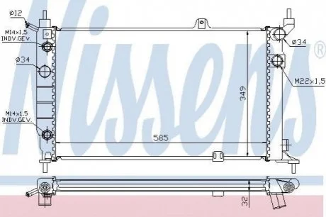 Радіатор NIS NISSENS 63253A