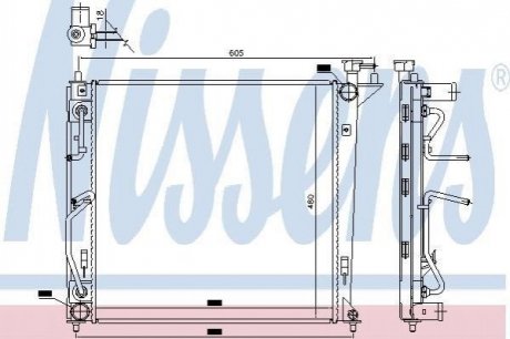 Радіатор KIA CARENS(13-)1.7 CRDI[OE 25310A4520] NISSENS 66763