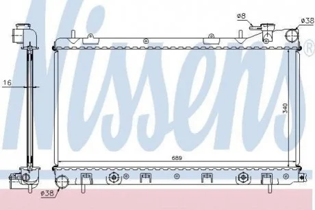 Радіатор NIS NISSENS 67705A