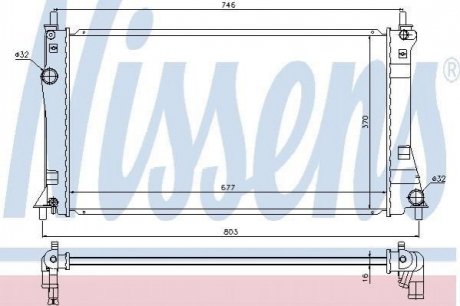 Радиатор MZ 5(10-)1.8 i(+)[OE LFFM15200A] NISSENS 68528