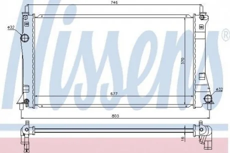 Радиатор MZ 5(10-)1.8 i(+)[OE LFFM15200A] NISSENS 68528