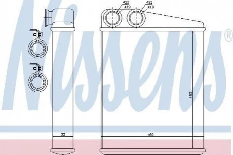 Радіатор обігріву салона NISSENS 70807