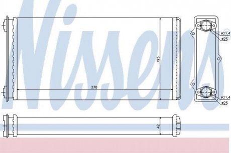 Радіатор пічки DAF NS NISSENS 71301