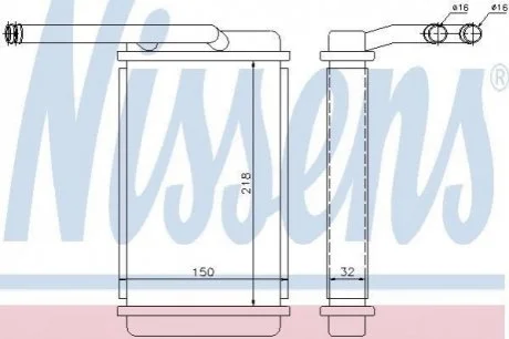 Радіатор пічки NISSENS 71757