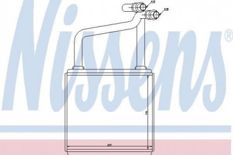 Радіатор опалювача салону NISSENS 72031