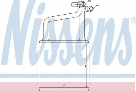 Радіатор опалювача салону NISSENS 72031