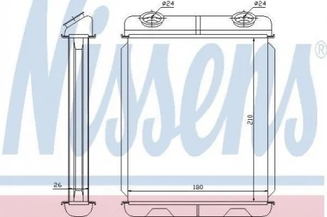 Пічка RN ESPACE IV(02-)2.0 dCi(+)[OE 77 01 206 524] NISSENS 73341
