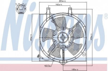 Вентилятор радіатора NIS NISSENS 85281