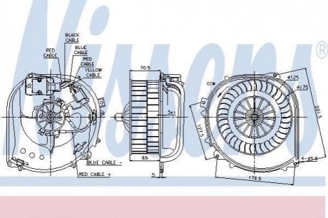 Вентилятор салона NISSENS 87100