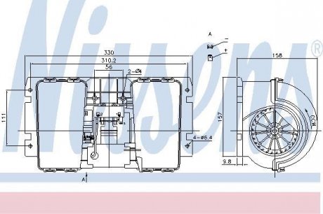 Вентилятор салону NS NISSENS 87146