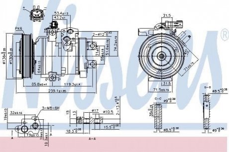 Компресор кондиціонера NIS NISSENS 890162