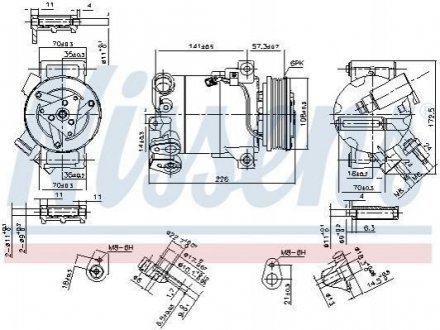 Компресор кондиціонера NISSENS 890215