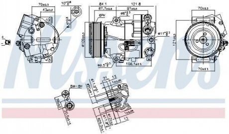 Компресор кондиціонера NIS NISSENS 890259