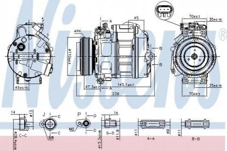 Компресор кондиціонера NIS NISSENS 890329
