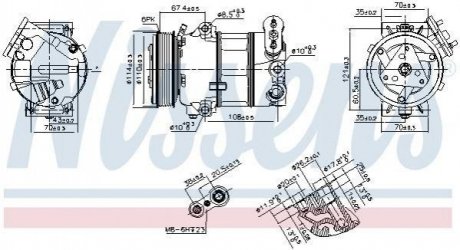 Компресор кондиціонера NIS NISSENS 890339