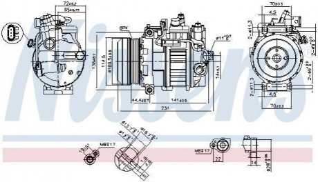 Компресор кондиціонера NISSENS 890552