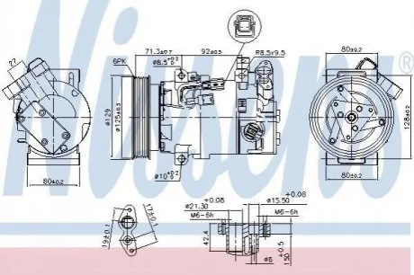 Компресор кондиціонера NISSENS 890586
