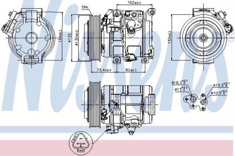 Компрессор TY RAV 4(00-)2.0 i 16V(+)[OE 88310-42180] NISSENS 89250