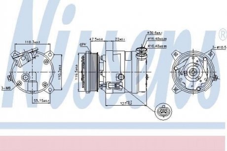 Компресор кондиціонера NISSENS 89257