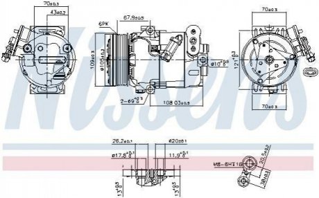 Компресор кондиціонера NISSENS 89356