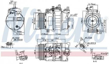 Компресор кондиціонера NISSENS 89496