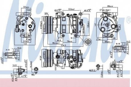 Компресор кондиціонера NIS NISSENS 89550