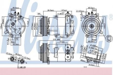 Компресор кондиціонера NIS NISSENS 89569