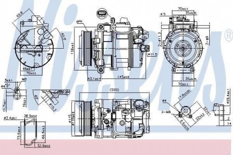 Компресор кондиціонера NIS NISSENS 89599