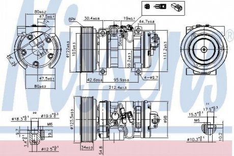 Компресор кондиціонера NIS NISSENS 89609