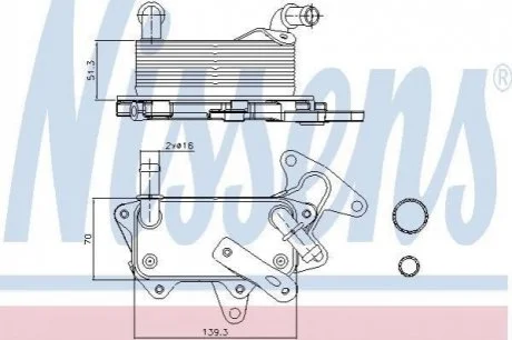 Радіатор масляний NISSENS 90748
