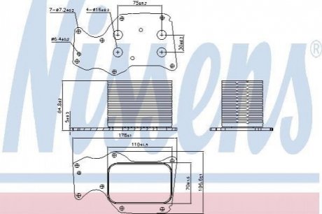 Радіатор масляний NISSENS 90906