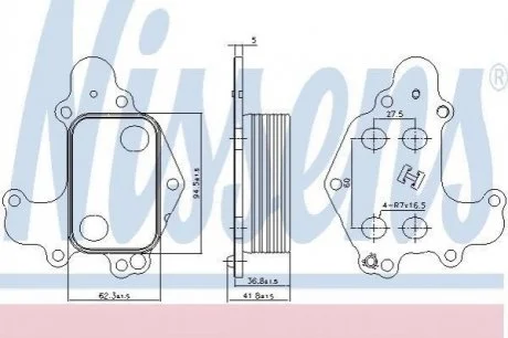Охолоджувач мастила NIS NISSENS 90968