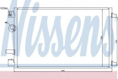 Радіатор кондиціонера First Fit NISSENS 940040