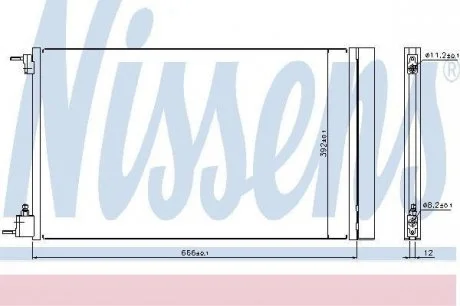 Радіатор кондиціонера NS NISSENS 940124