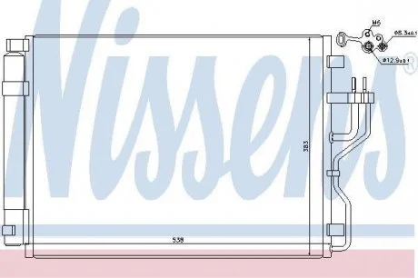 Радіатор кондиціонера NISSENS 940207