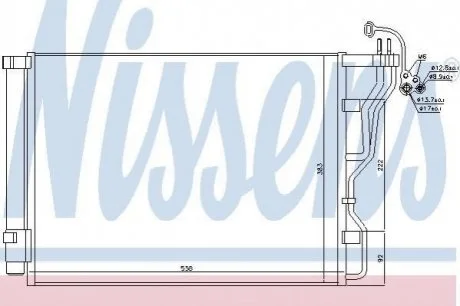 Конденсатор без хладогену NISSENS 940245