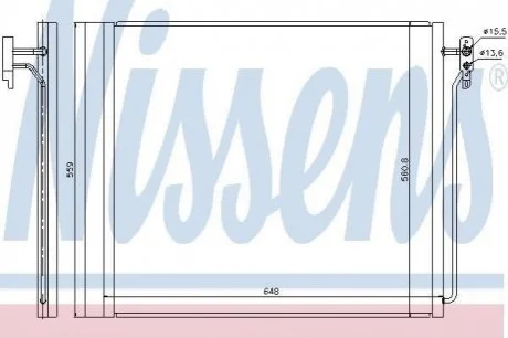 Радіатор кондиціонера First Fit NISSENS 940343