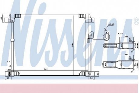 Конденсер INFINITI QX50 (13-) 37 NISSENS 940616