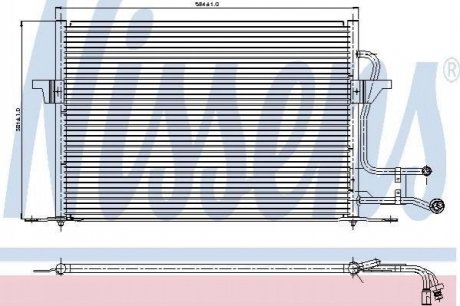 Конденсер FD MONDEO I(92-)1.6 i 16V(+)[OE 1000959] NISSENS 94189