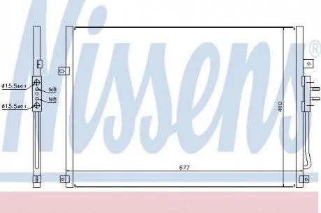 Конденсер кондиціонера NISSENS 94464