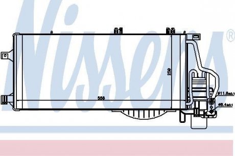 Конденсор кондиционера CORSA C DIES 03- MT/AT NISSENS 94722
