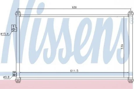 Радіатор кондиціонера NISSENS 94733