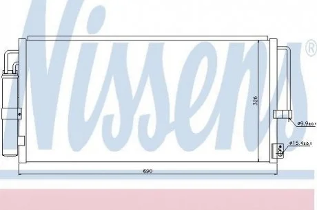 Радіатор кондиціонера First Fit NISSENS 94884